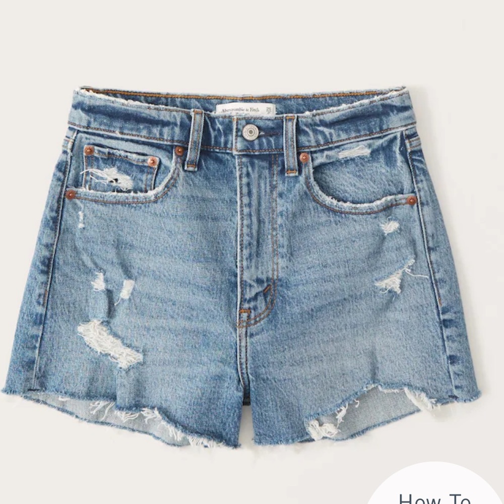 Abercrombie High Rise Mom Shorts